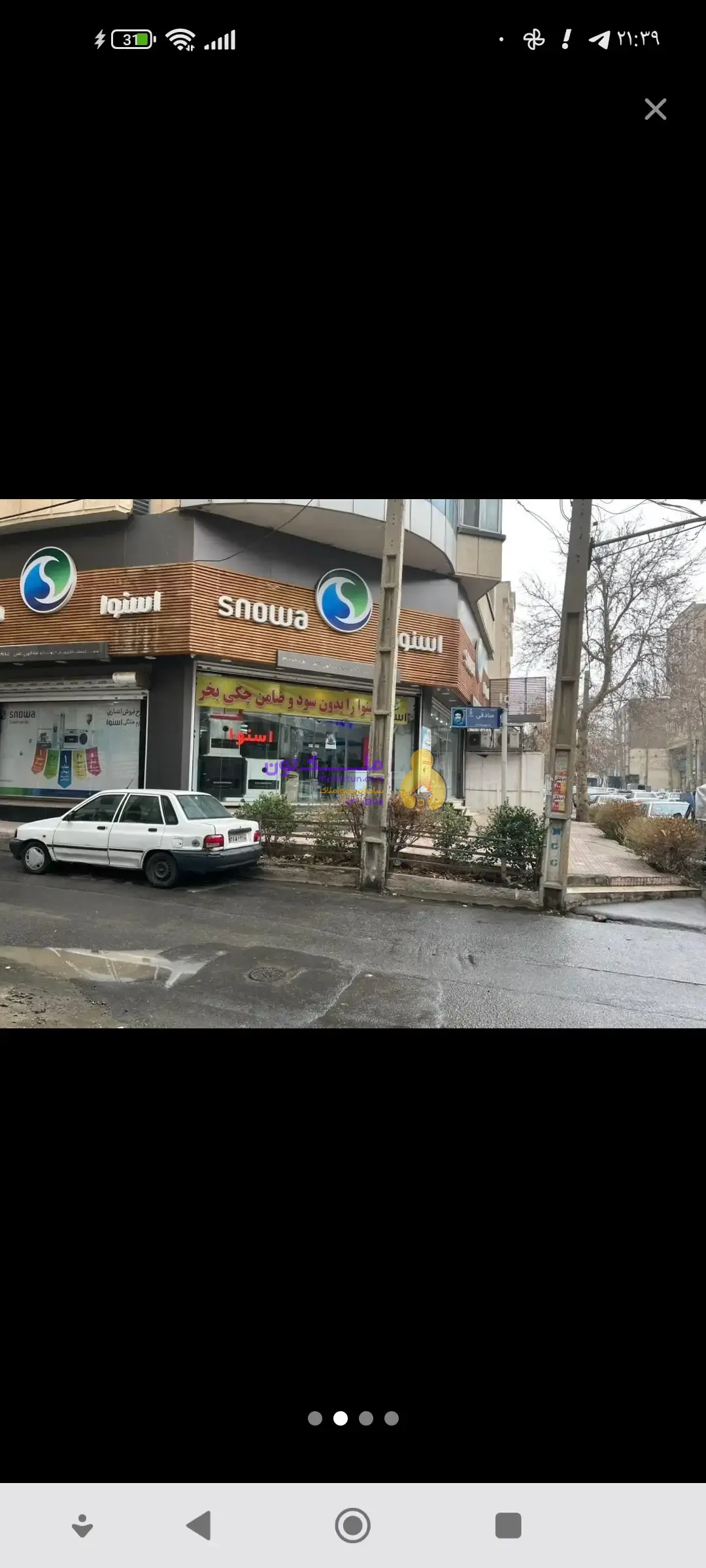 فروش ملک تجاری به متراژ 130مترو 70 متر بالکن کاملآ ویترین شده سند تک برگ
