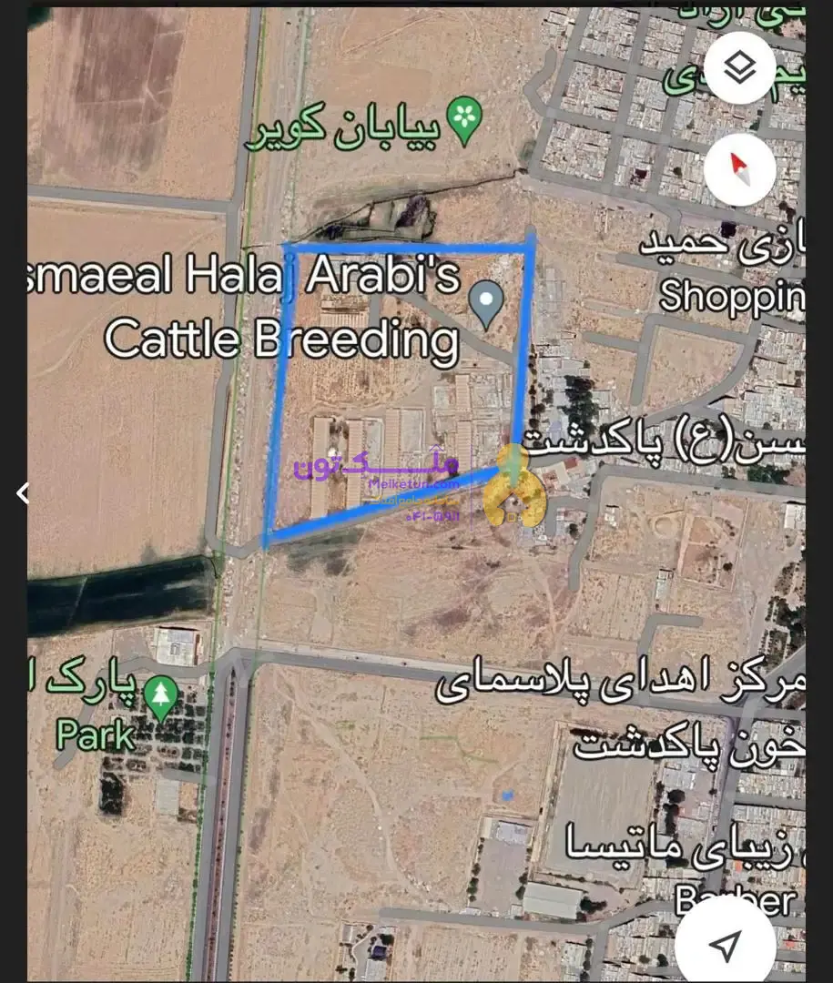 ملک مسکونی ۵۴۰۰۰هزار مترسند