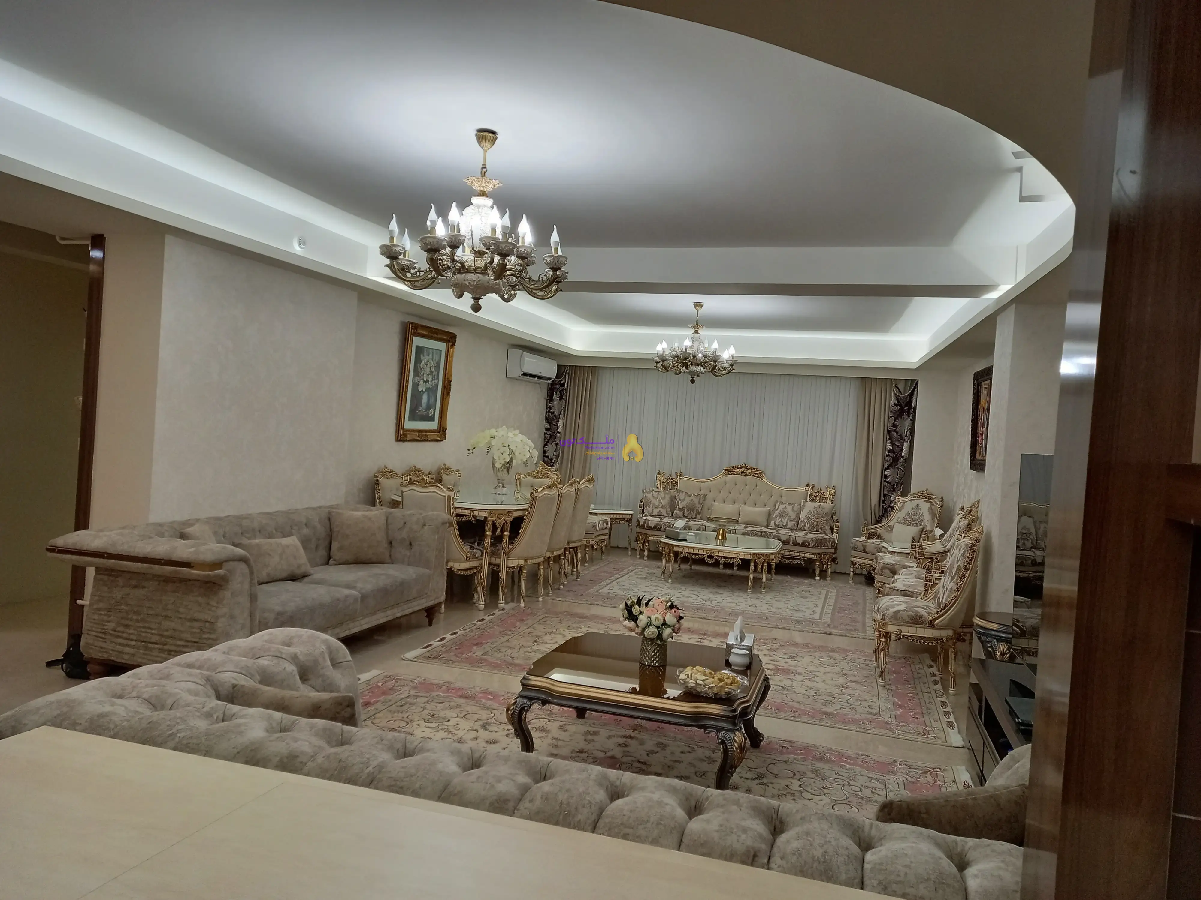 فروش آپارتمان ۱۴۷مترمربع دوخوابه، لوکس،حیاطداررجایی شهر(کوی دانش)