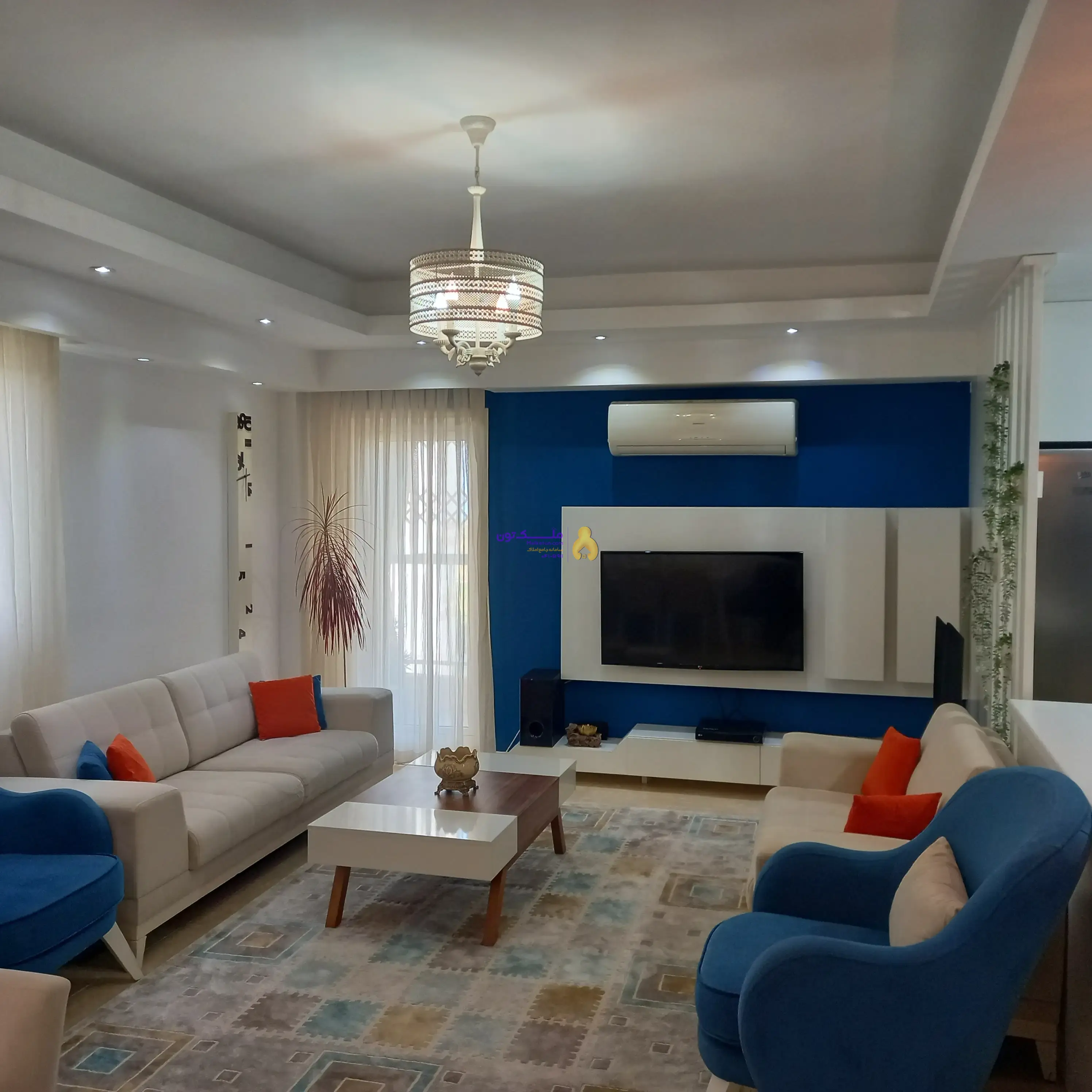 فروش آپارتمان 82 متری دیزاین شده با ویو دریا ، مبله